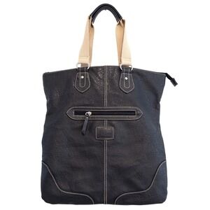 American Eagle Tote Bag Womens OS Black Faux Leather Slouchy Hobo Shoulder Bag